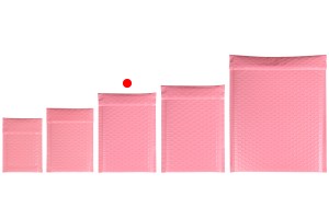 Enveloppes à bulles d’air aux dimensions 13 x 20 cm en couleur rose mat - 10 pcs-εικόνα_σύνθεση