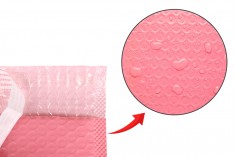 Enveloppes à bulles d’air aux dimensions 11 x 18 cm en couleur rose mat - 10 pcs
