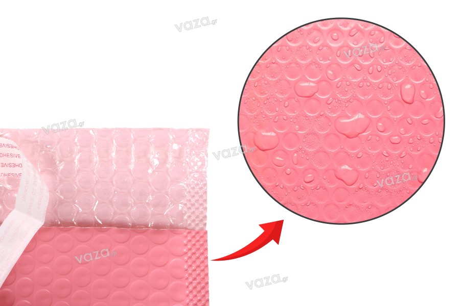 Plicuri cu airplast 15x21 cm în culoarea roz mat