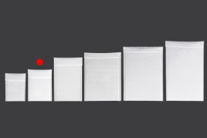 Enveloppes à bulles d'air aux dimensions 11 x 18 cm en blanc mat - 10 pcs-3