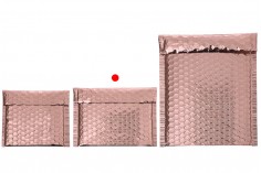 Enveloppes à bulles d'air aux dimensions 16 x 13 cm en couleur rose brillant - 10 pcs