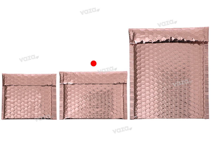 Buste imbottite  16x13 cm colore rosa lucido - 10 pz