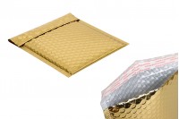 Envelopes with airplast 16x18 cm in glossy gold color - 10 pcs