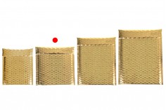 Φάκελοι με αεροπλάστ 16x18 cm σε χρυσό γυαλιστερό χρώμα - 10 τμχ