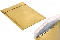 Envelopes with airplast 16x22.5 cm in glossy gold color - 10 pcs