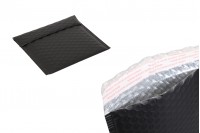 Envelopes with airplast 13x13 cm in black matte color - 10 pcs