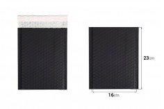 Φάκελοι με αεροπλάστ 16x23 cm σε μαύρο ματ χρώμα - 10 τμχ