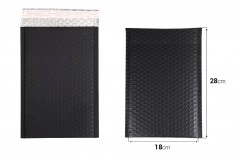 Enveloppes à bulles d'air aux dimensions 18 x 28 cm en couleur noir mat - 10 pcs