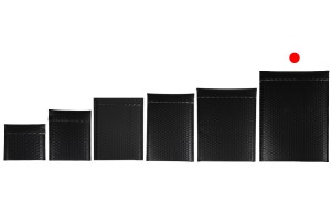 Enveloppes à bulles d'air aux dimensions 26 x 38 cm en couleur noir mat - 10 pcs-bildgruppe
