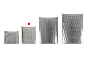 Enveloppes à bulles d'air aux dimensions 13 x 18 cm en couleur argent ou or brillant - 10 pcs-εικόνα_σύνθεση