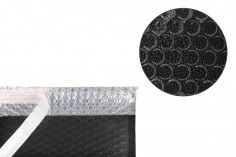 Envelopes with airplast 13x13 cm in black matte color - 10 pcs
