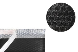 Enveloppes à bulles d'air aux dimensions 13 x 13 cm en couleur noir mat - 10 pcs-εικόνα_σύνθεση