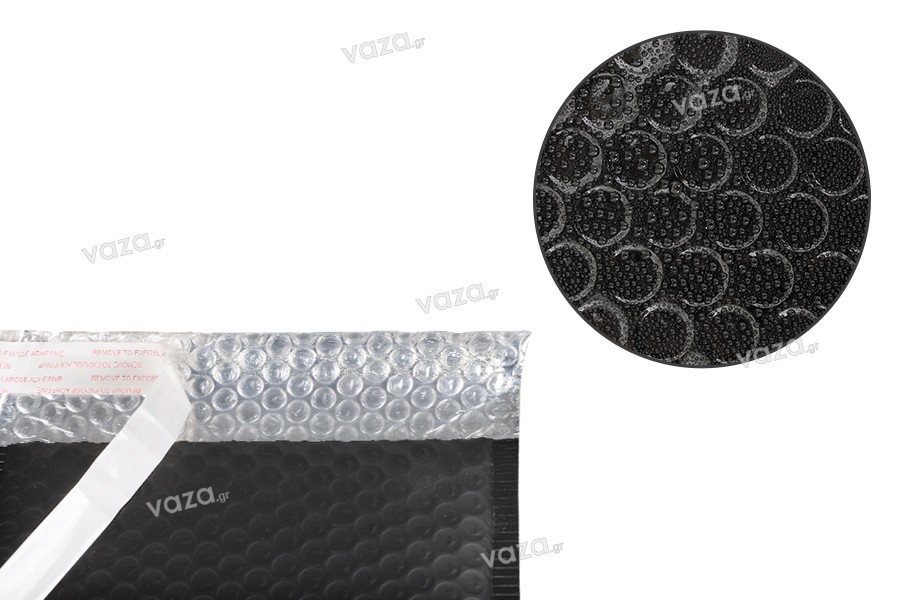 Enveloppes à bulles d'air aux dimensions 21 x 29 cm en couleur noir mat - 10 pcs