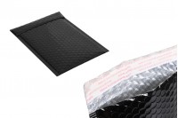 Plicuri cu airplast 13x19 cm în culoare negru lucios - 10 buc