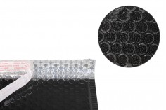 Enveloppes à bulles d'air aux dimensions 13x19 cm en couleur noir brillant - 10 pcs