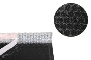 Enveloppes à bulles d'air aux dimensions 13x19 cm en couleur noir brillant - 10 pcs-εικόνα_σύνθεση