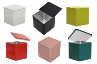 Boîte de rangement en métal 85x85x85 carrée en différentes couleurs