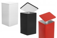 Metal storage box 85x85x150 square in various colors