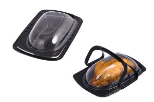 Emballage plastique (ustensile) 268x173x82 mm avec poignée et couvercle - 12 pcs-εικόνα_σύνθεση