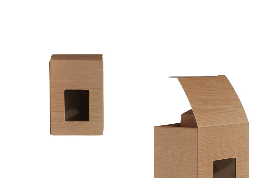Scatolina in legno – scatola regalo portagioie con finestra, ecologica