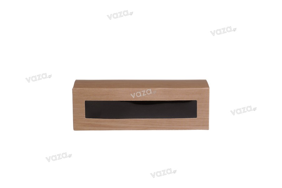 Kuti letre me dritare në formë ''druri'' për 3 kavanoza 30ml, 135x46x42 - 50 copë