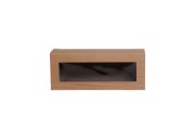 Cutie de carton, cu fereastră, cu model "lemn" pentru 3 borcane 40 ml, 135x46x52 - 50 buc