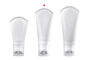 Kunststofftube 150 ml in Weiß mit Roll-On-Metallkugeln und klarem Deckel-εικόνα_σύνθεση