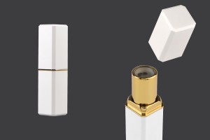 Lipstick case 3,5 g in white matte color - 5 pcs-immagine_prodotto