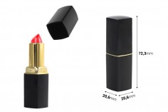 Lipstick case 3,5 g in black color - 5 pcs