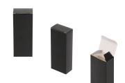 Κουτί για μπουκαλάκι αρωμάτων 50 ml σε μαύρο γυαλιστερό χρώμα με διαστάσεις 53x32x140 - 50 τμχ