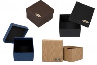 Paper gift box 86x92x56 mm in various colors - 12 pcs