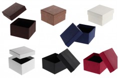 Scatolina di carta in diversi colori – 86x92x56 mm – 6 pz