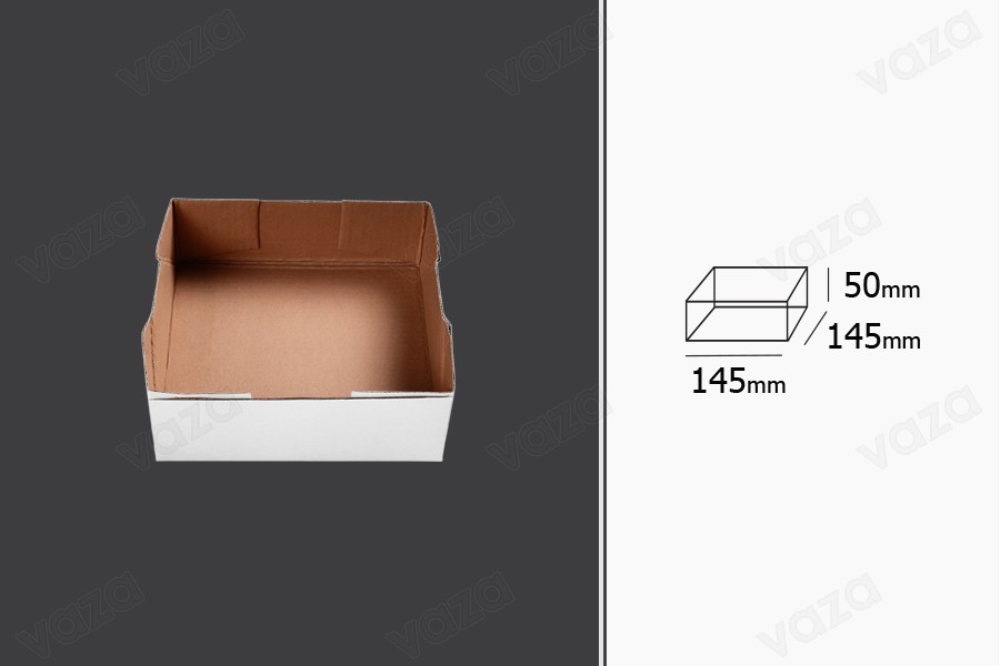 Papierschachtel 145x145x50mm - 20 Stk Papierschachtel 145x145x50mm - 20 Stk-bildabmessungen