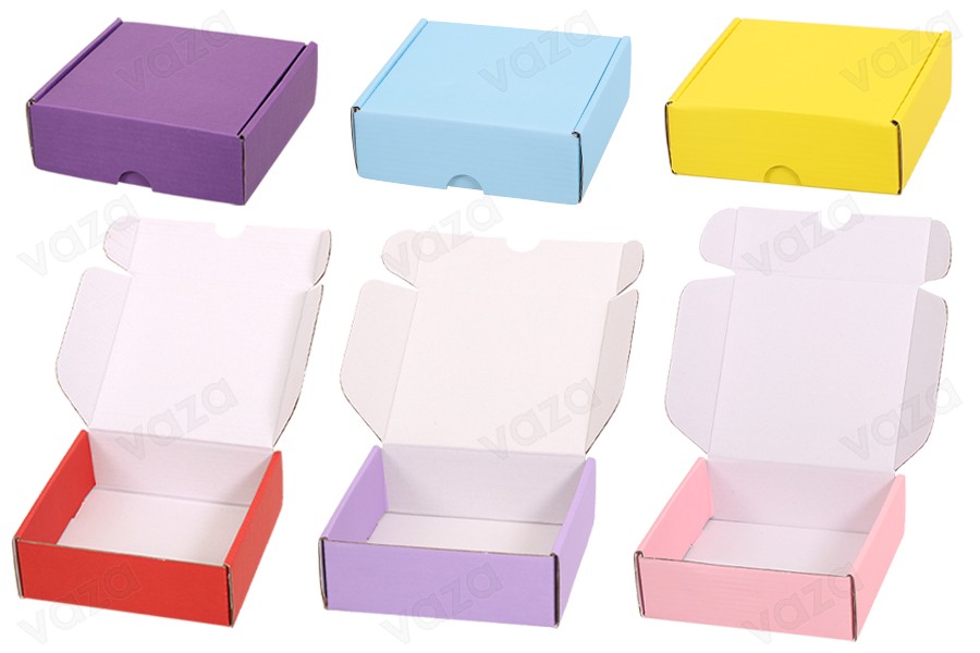 Verpackungskarton aus Kraftpapier 145x135x50mm - 20 Stück Verpackungskarton aus Kraftpapier 145x135x50mm - 20 Stück-produktbild