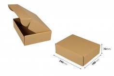 Κουτί συσκευασίας από χαρτί κραφτ 240x180x70 mm - 20 τμχ