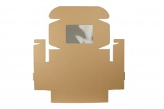 Κουτί συσκευασίας από χαρτί κραφτ με παράθυρο 220x160x70 mm - 20 τμχ