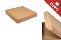Boîte d&#39;emballage en papier kraft sans fenêtre 350x350x80 mm - Colis 20 pcs