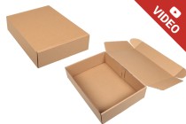 Boîte d'emballage en papier kraft sans fenêtre 350 x 250 x 80 mm - 20 pcs Boîte d'emballage en papier kraft sans fenêtre 350 x 250 x 80 mm - 20 pcs