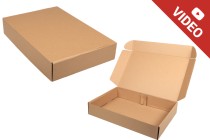 Boîte d'emballage en papier kraft sans fenêtre 450 x 300 x 80 mm - 20 pcs Boîte d'emballage en papier kraft sans fenêtre 450 x 300 x 80 mm - 20 pcs