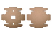Schachtel aus Kraftpapier mit Sichtfenster 170x130x60mm -20 Stücke Schachtel aus Kraftpapier mit Sichtfenster 170x130x60mm -20 Stücke
