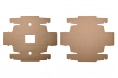 Κουτί συσκευασίας από χαρτί κραφτ με παράθυρο 170x130x60 mm - 20τμχ
