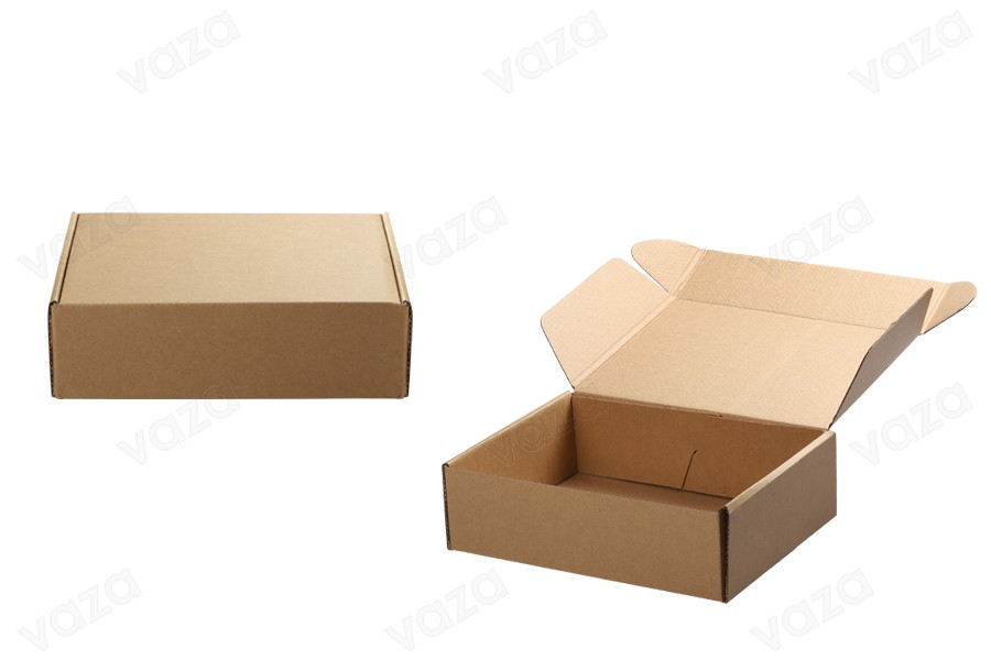 Kraftpapierbox ohne Fenster 240x180x70 mm - 20 Stck Kraftpapierbox ohne Fenster 240x180x70 mm - 20 Stck-produktbild
