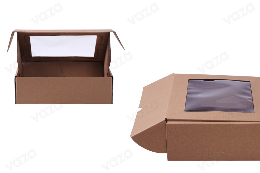 Verpackungskasten Kraftpapier 240x180x70 mm Box - 20 Stück-bildgruppe