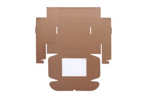 Boîte d'emballage en papier kraft avec fenêtre 240 x 180 x 70 mm - 20 pcs-6
