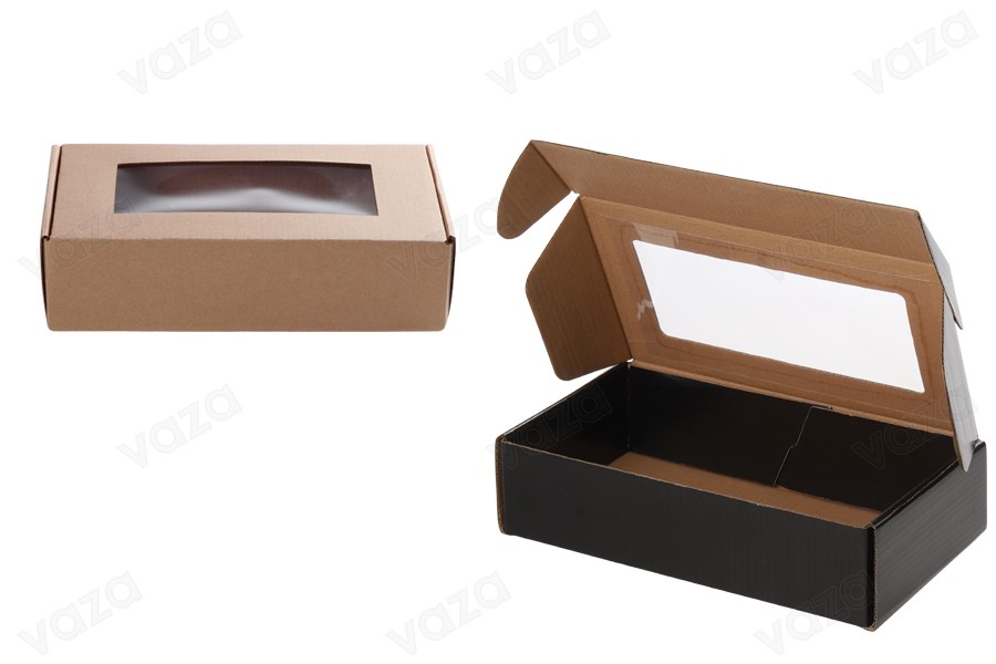 Schachtel aus Kraftpapier 240x130x60mm - 20 Stücke Schachtel aus Kraftpapier 240x130x60mm - 20 Stücke-εικόνα_σύνθεση