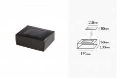 Κουτί συσκευασίας από χαρτί κραφτ με παράθυρο 170x130x60 mm - Συσκευασία 20τμχ