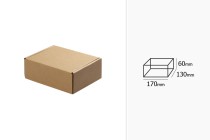 Boîte d'emballage en papier kraft sans fenêtre 170 x 130 x 60 mm - Lot de 20 pcs