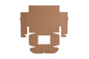 Boîte d'emballage en papier kraft avec fenêtre 170 x 130 x 60 mm - 25 pcs-3