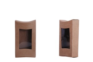 Pappschachtel für Seifen 95x55x20mm mit Fenstern und gekrümmten Kanten - 50 PC-3