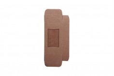 Κουτάκι χάρτινο κραφτ για σαπούνια 95x55x20 mm με παράθυρο και καμπυλωτές άκρες - 50 τμχ